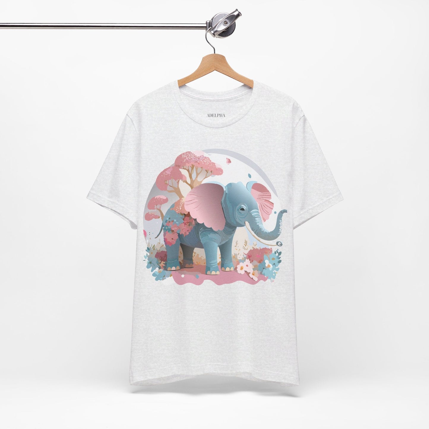 Elephant Graphic T Shirt Unisex By Adelpha Vintage Inspired Art Design Tee Premium Quality Cotton