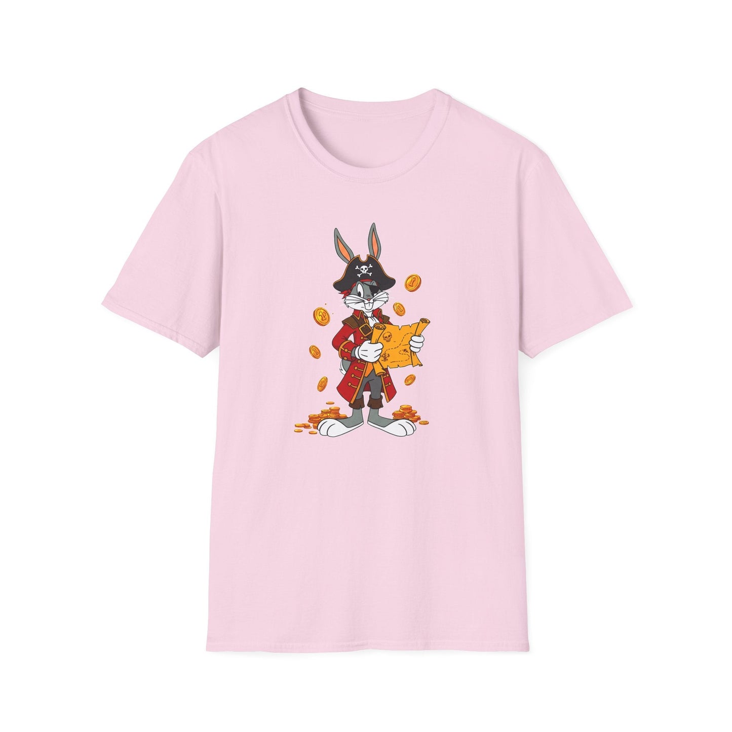 Cartoon Bunny Graphic Unisex Cotton Animal Animation Artwork Design Tee 30