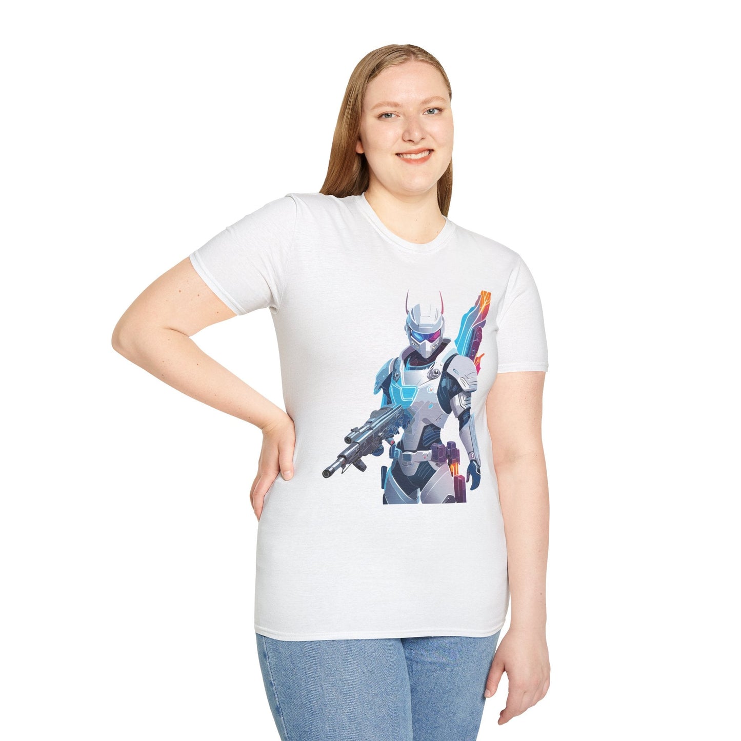 Robocop T Shirt Unisex Softstyle 64000 Graphic Tee 100 Percent Ring Spun Cotton Comfort