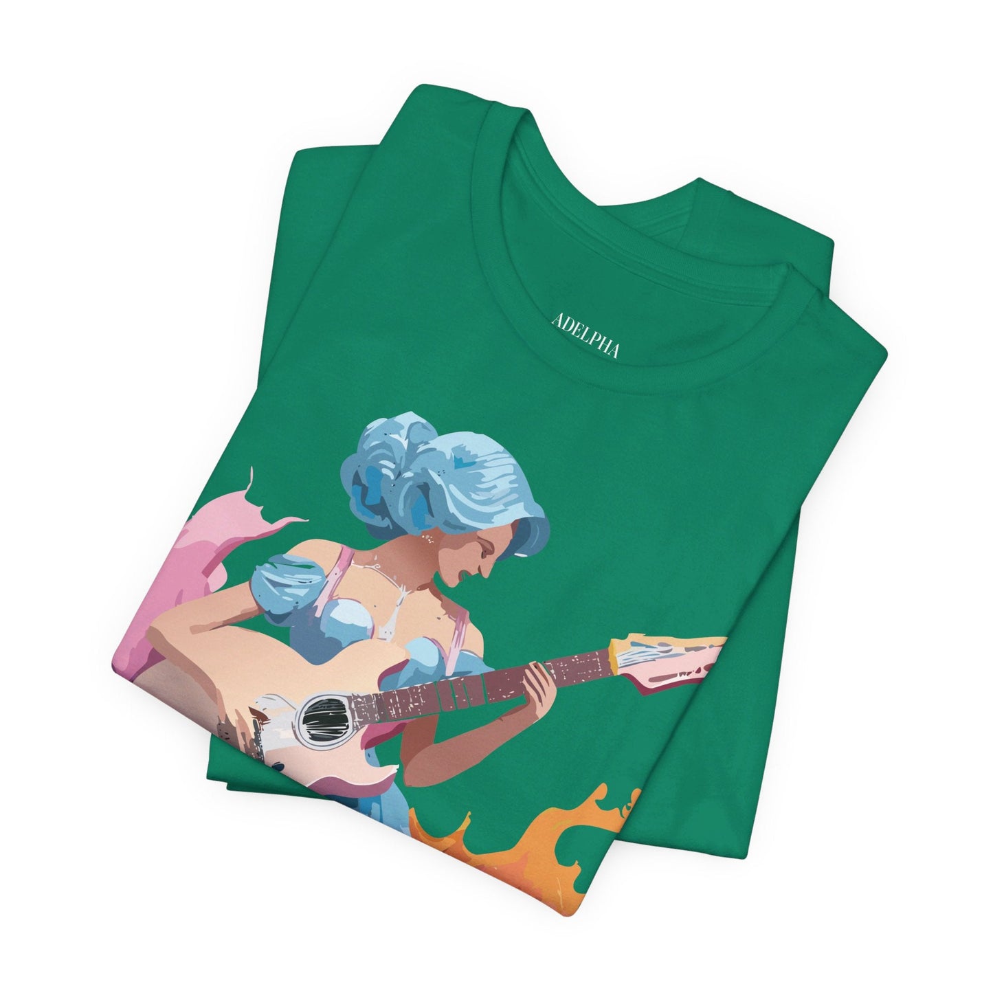 Adelpha Unisex Graphic Tee With Vintage Inspired Art Design Short Sleeve Premium Everyday Wear