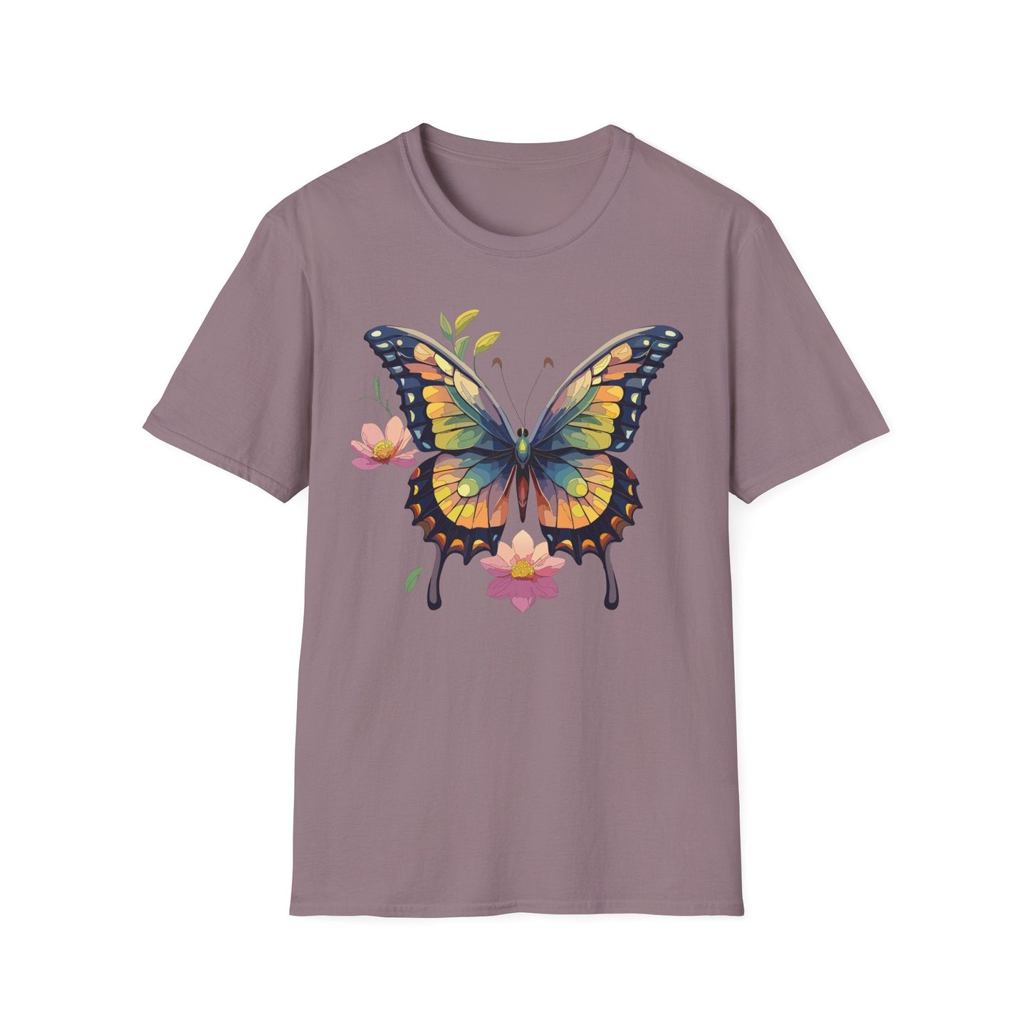 Butterfly Shirt Unisex Monarch Butterfly T Shirt Softstyle Cotton Tee One Hundred Percent Ring Spun