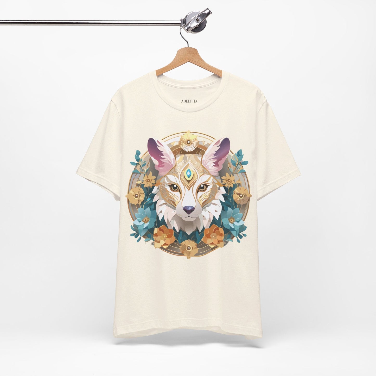 Medallion Graphic Unisex 100 Cotton Vintage Animal Medal Artwork Tee 84