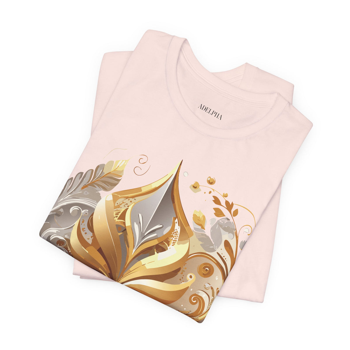 Jewelry Graphic Unisex Cotton Bella+Canvas Tee with Gemstones Art Design m31