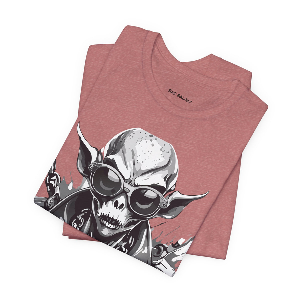Alien Graphic Unisex Cotton Bella+Canvas Tee with Art Design b60
