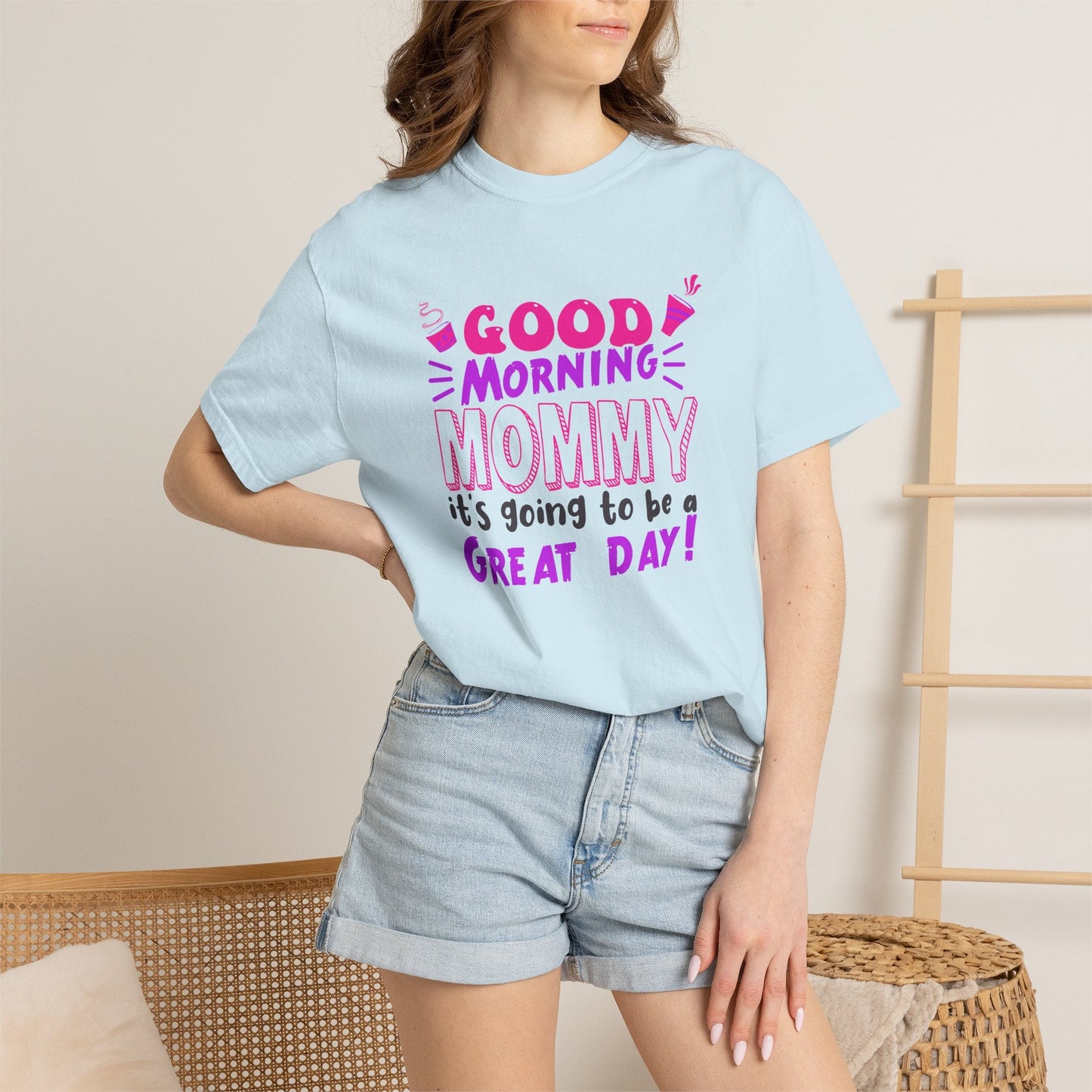 Mom T-shirt Mother's Day Mama Tee Unisex Comfort Colors Garment-Dyed Cotton h41
