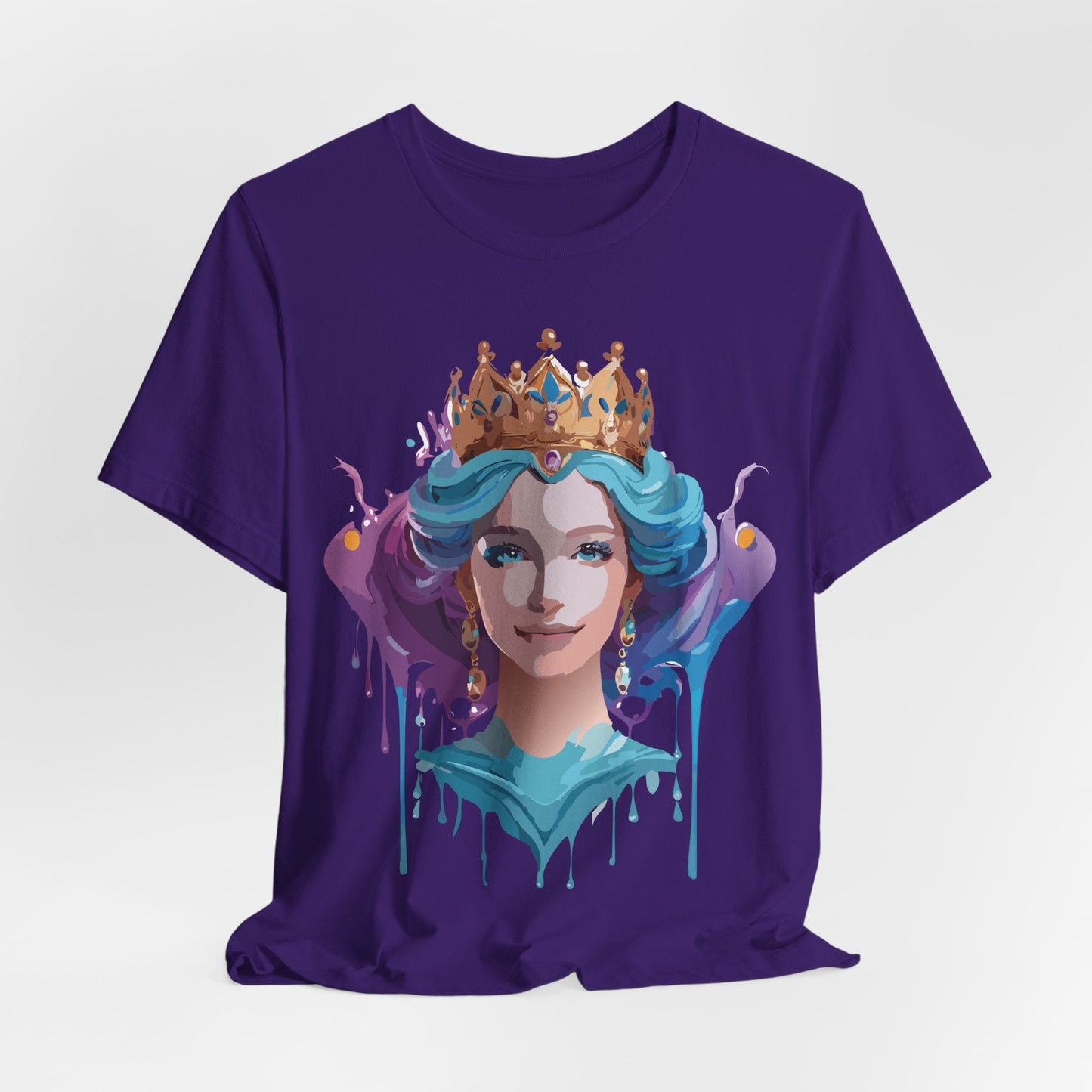 Queen Woman Portrait Graphic Unisex 100 Cotton Vintage Artwork Tee 1
