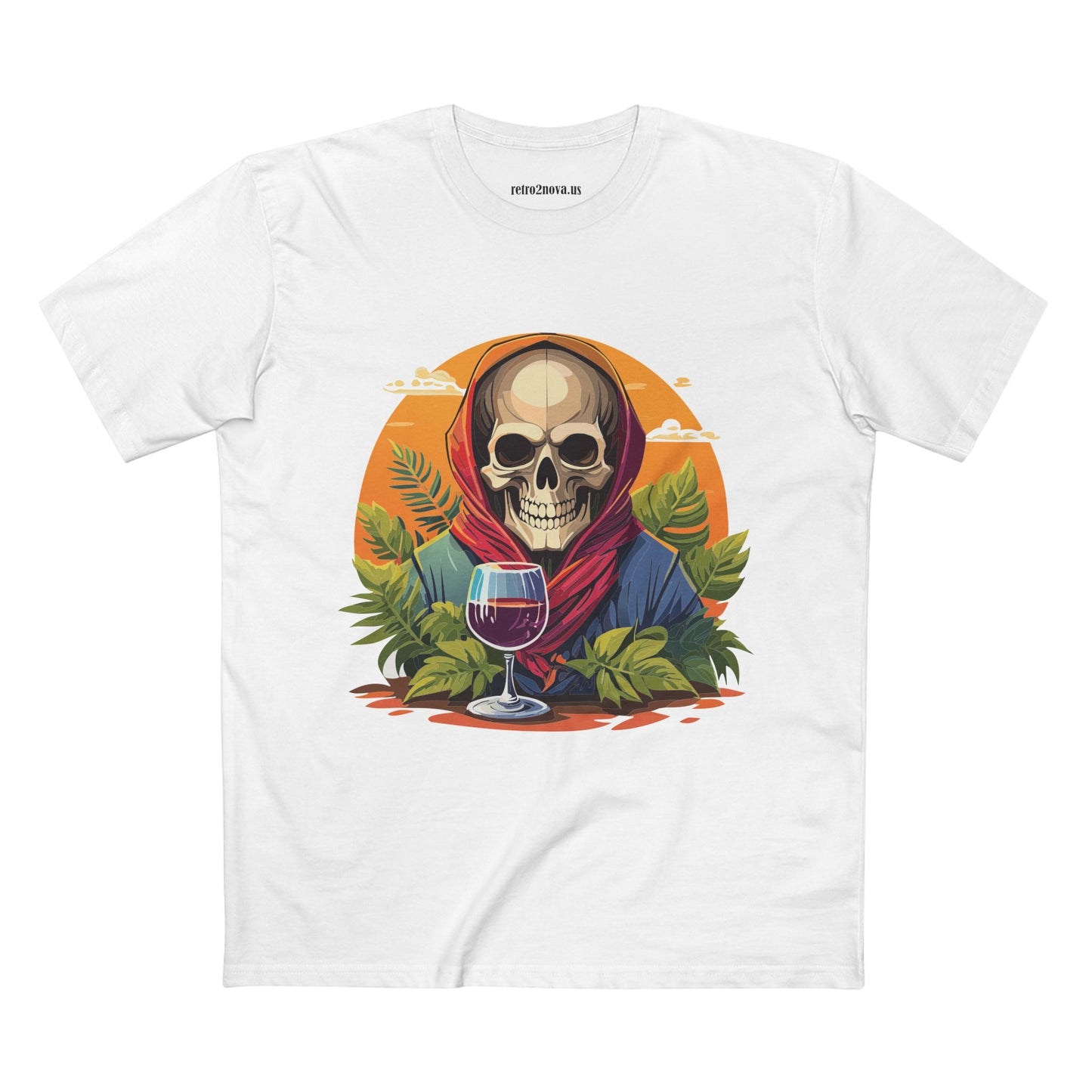Skull Shirt Skeleton Shirt SS22 Unisex Premium Cotton Tee With Original Art Design Retro2Nova
