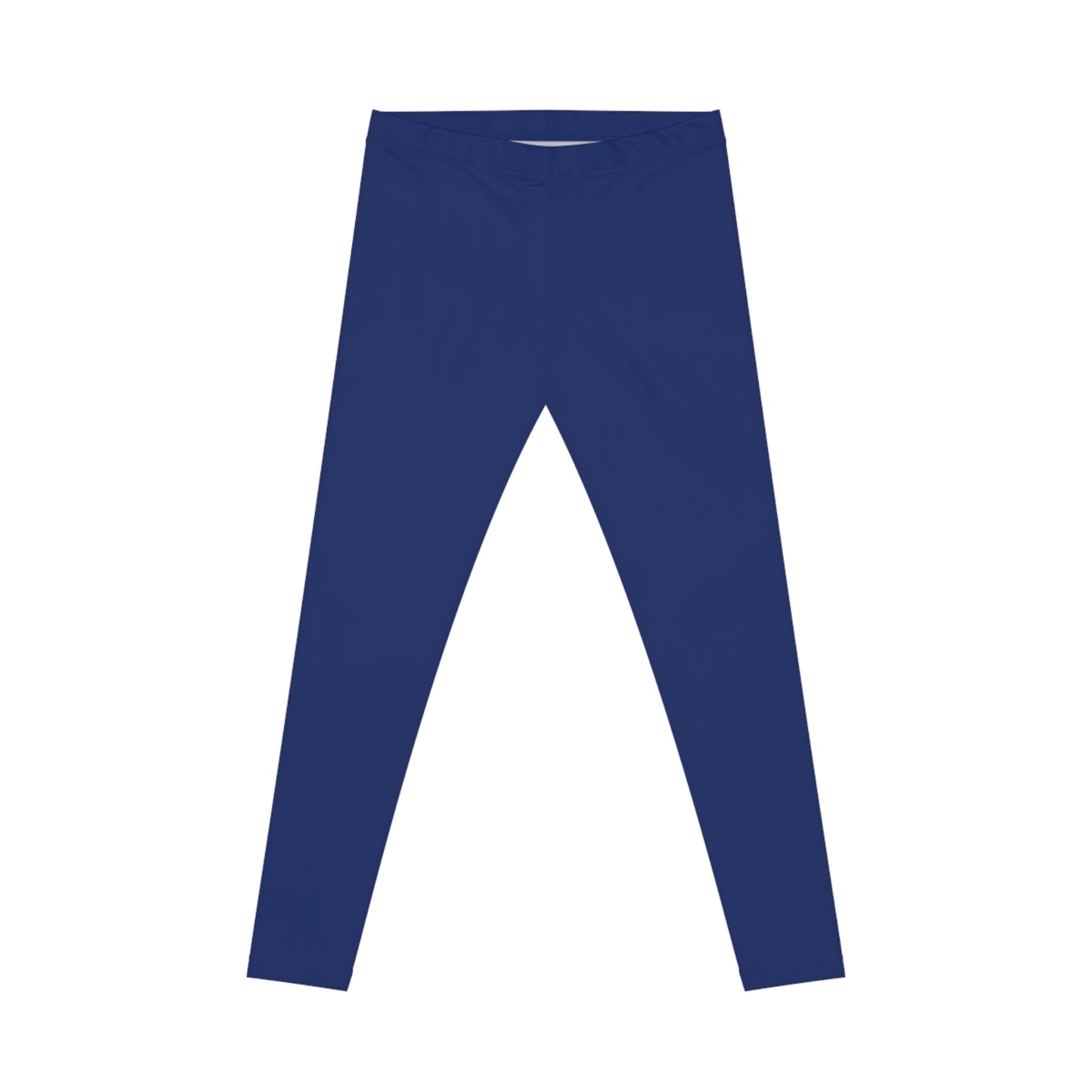 Imperial Blue Color Women's Poly-Span Casual Leggings XS-2XL