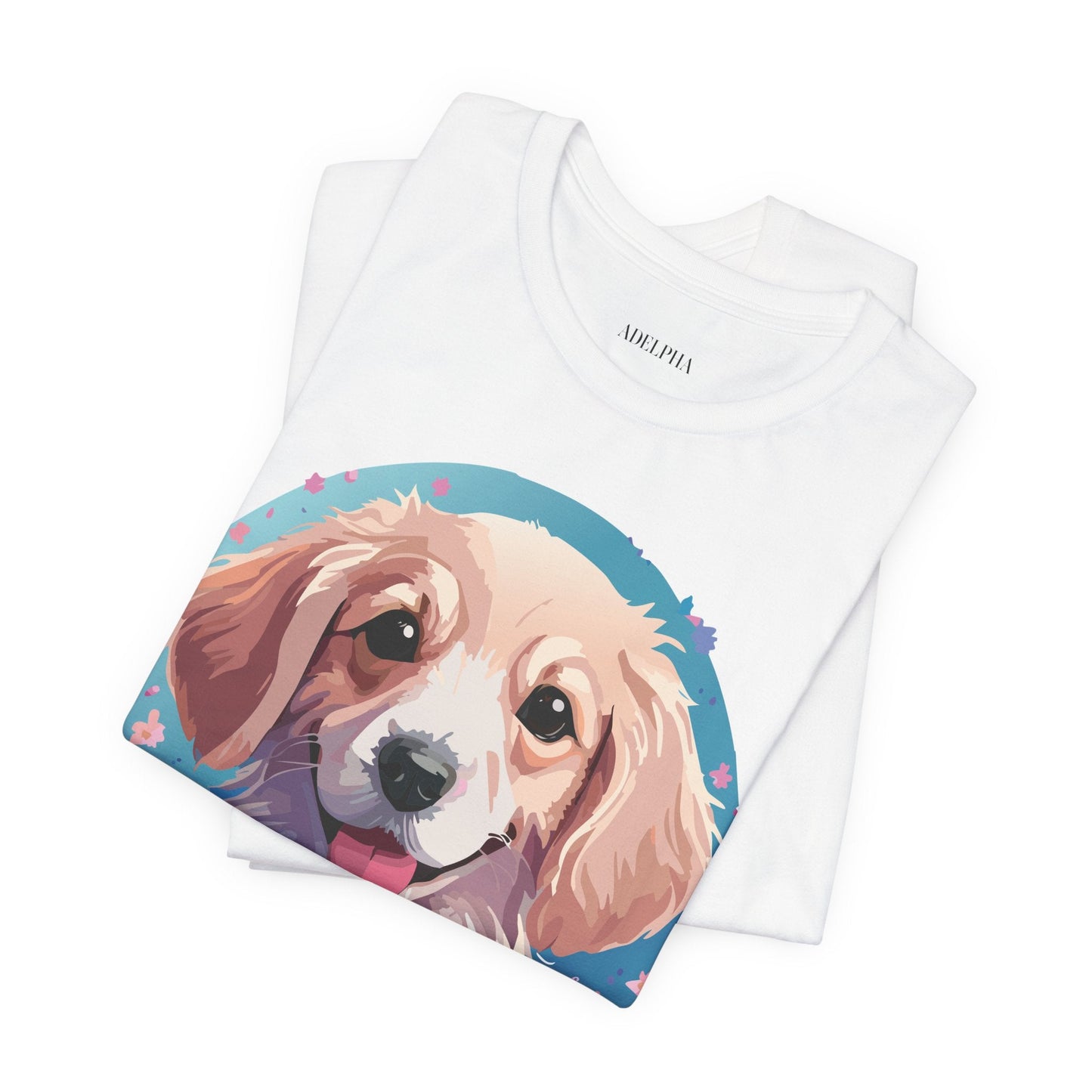 Dog Shirt Unisex Graphic Tee With Original Adelpha Artwork Jersey Short Sleeve Casual Look