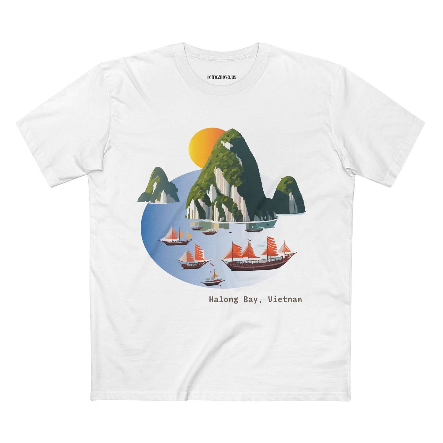 Travel Shirt Vietnam Tourists Unisex Premium Cotton Tee with Original Art Design