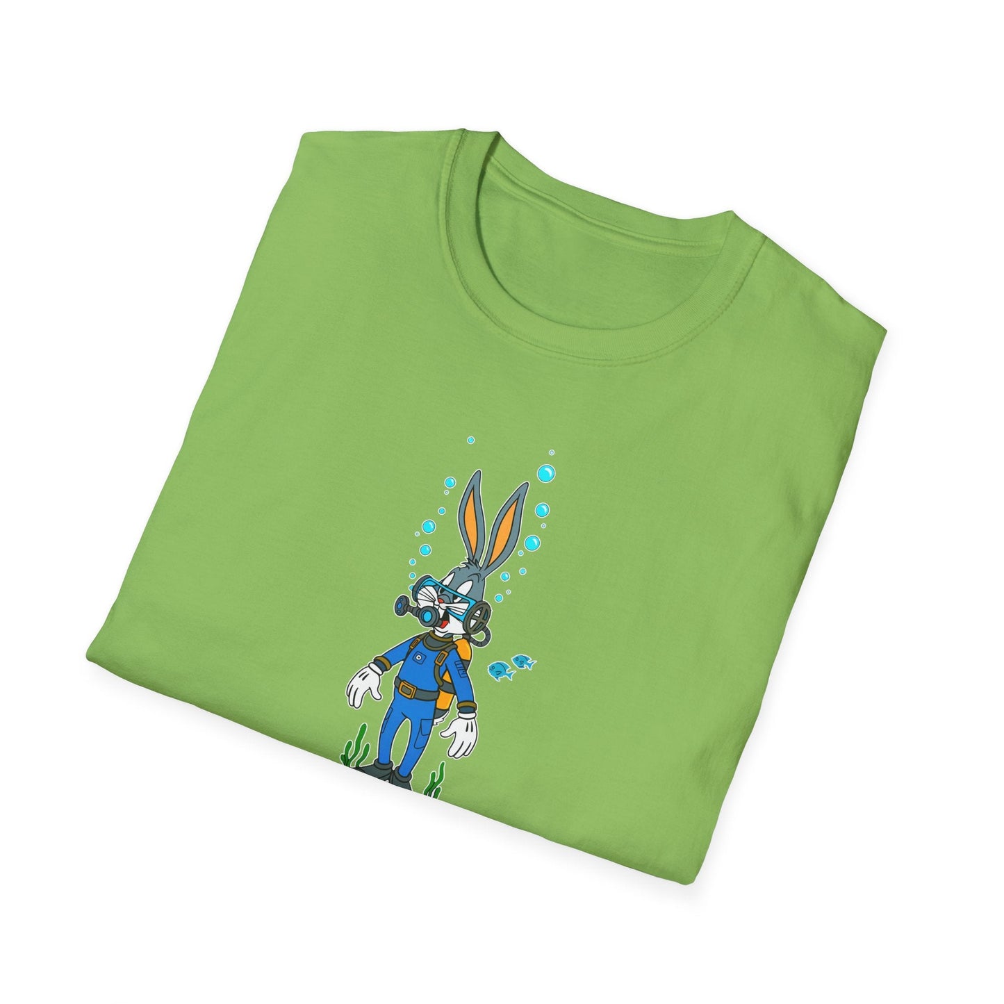 Cartoon Bunny Graphic Unisex Cotton Animal Animation Artwork Design Tee 20