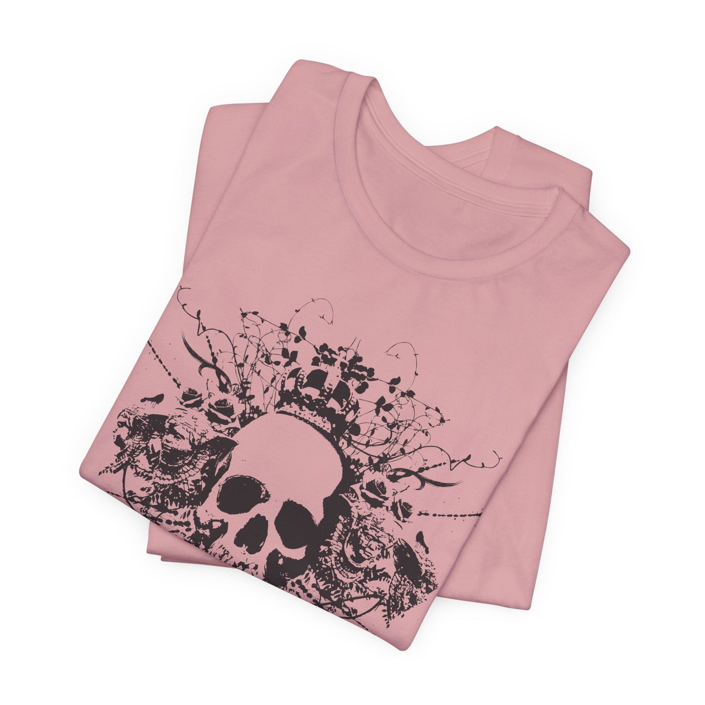 Dark Skull Graphic Design Tee, Skull Shirt, Vintage Tees, Art Design T-Shirt, Vintage Graphic Tee, Art Shirts with Skulls