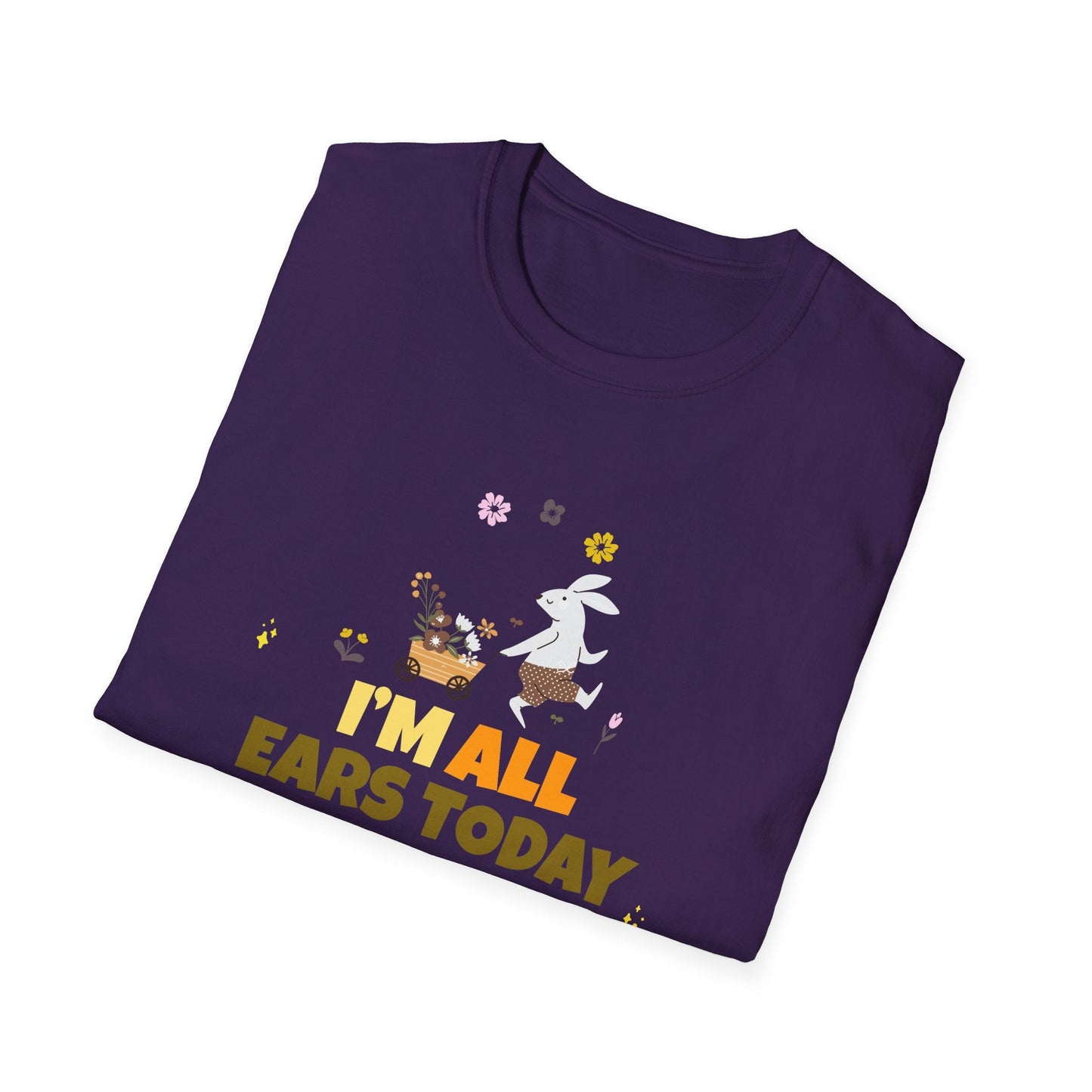 Easter Bunny T Shirt Unisex Gildan Softstyle Tee 100 Percent Ring Spun Cotton Easter Design