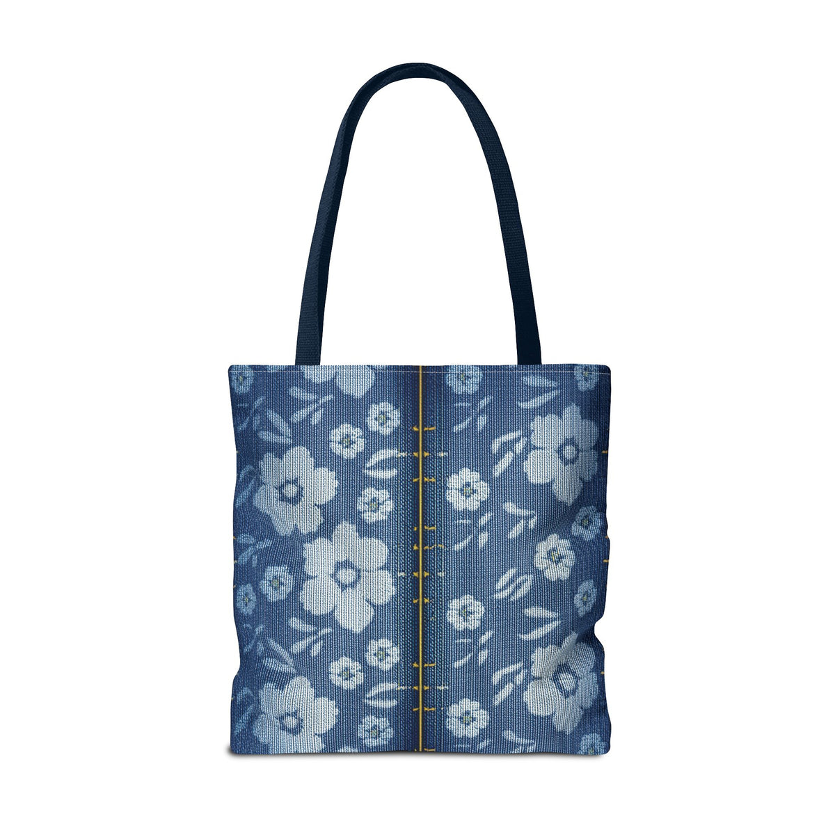 Denim Fabric Imitation Print Unisex Canvas Bag Poly Spun 3 Sizes Tote Bag 118