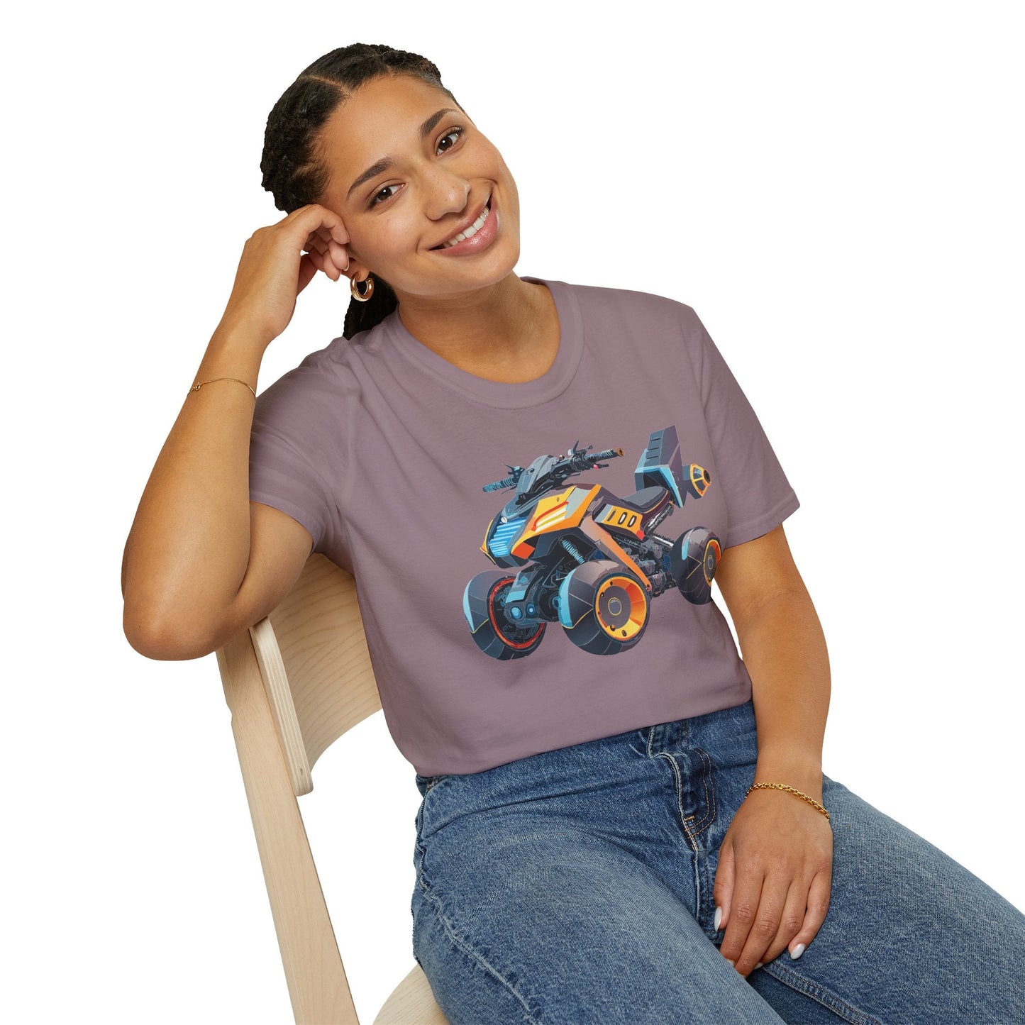 Bike Graphic Unisex Cotton Motorcycle Art Design Tee 6