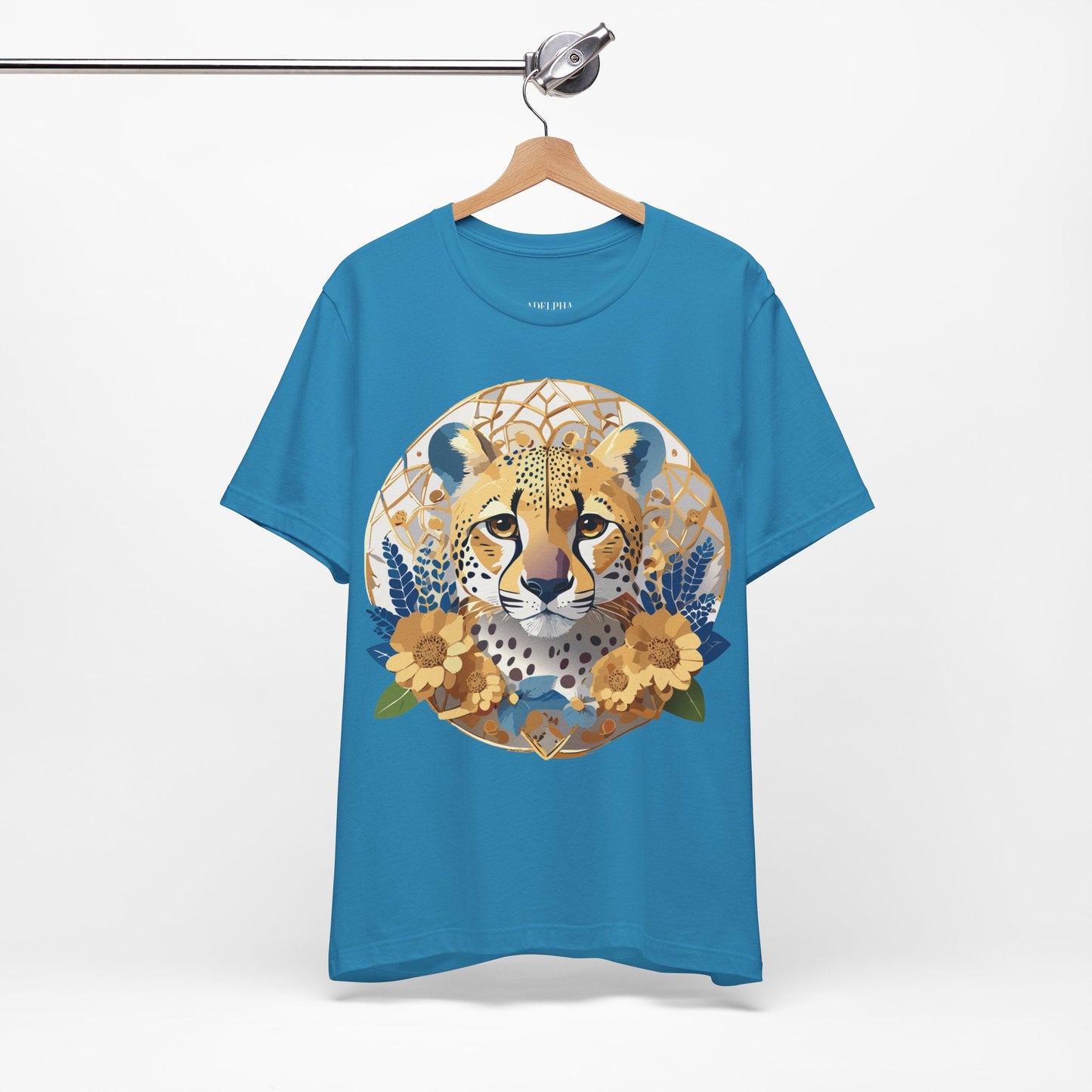 Medallion Shirt Unisex Graphic Tee With Vintage Inspired Adelpha Artwork Short Sleeve Jersey
