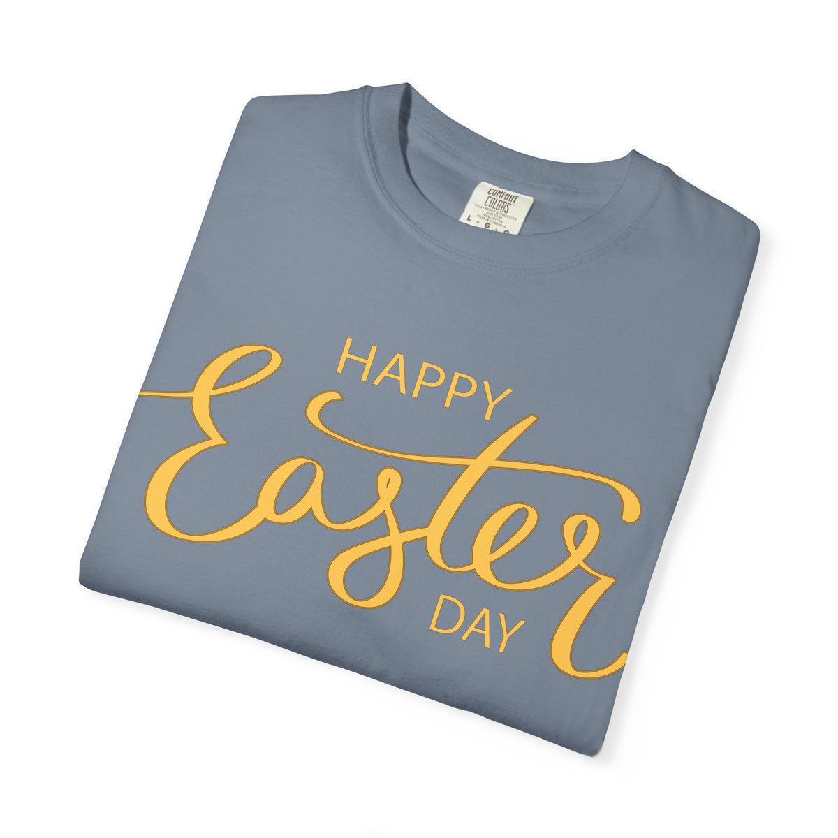 Happy Easter Day T-Shirt, Tee Shirt with Easter Signature, T Shirt with Easter Prints, Tee Shirt with Easter Design