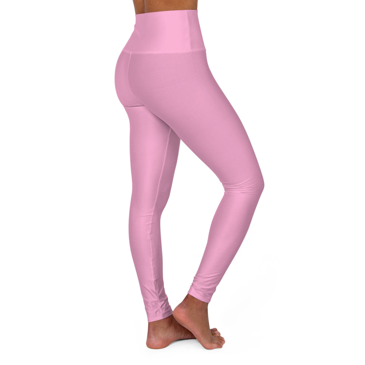 High-Waisted Blush Pop Pink Yoga Leggings Women's Seamless Poly-Span Stretchy Activewear for Pilates Everyday Athleisure