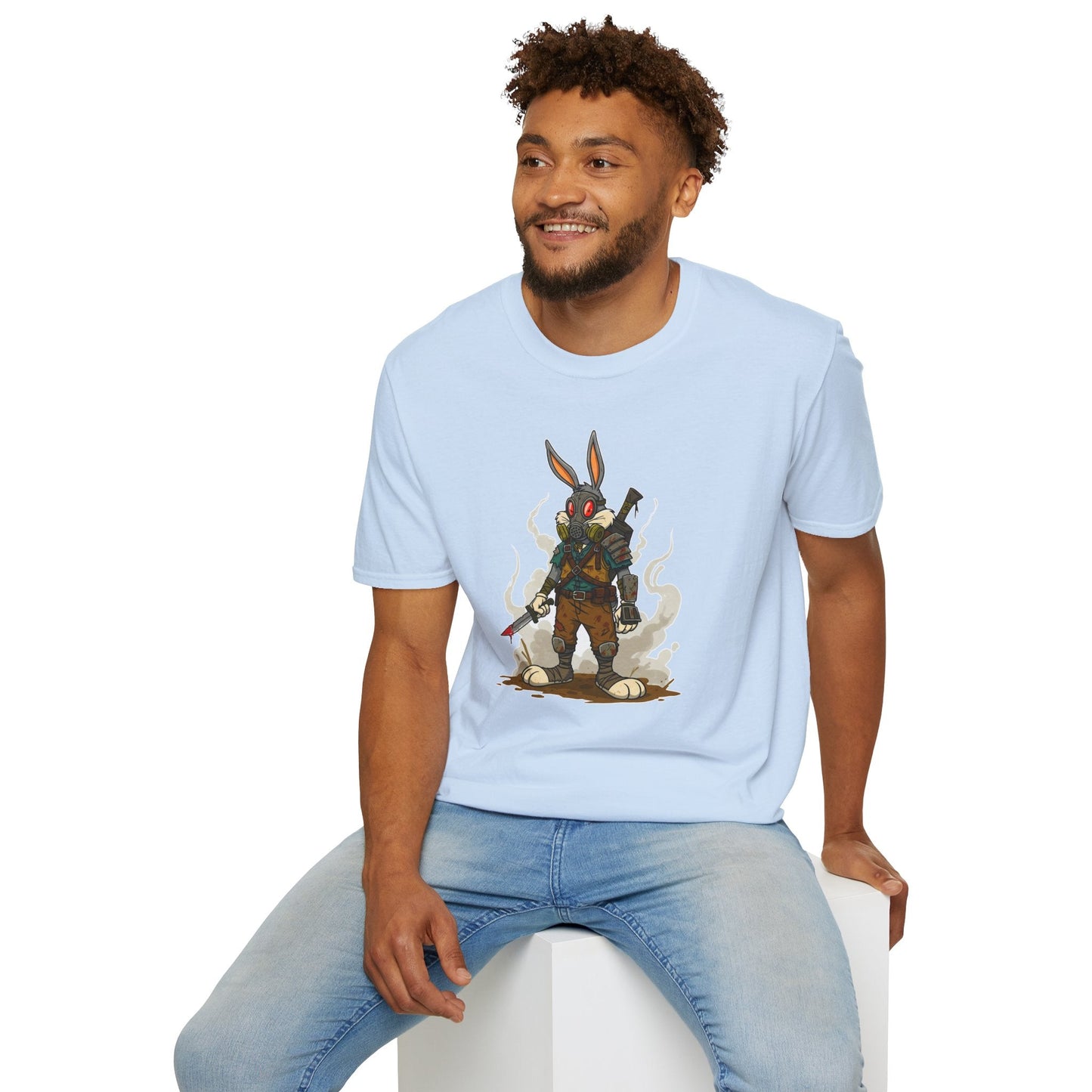 Bugs Bunny T Shirt Unisex Softstyle Cotton Tee With Cartoon Animation Design Artwork
