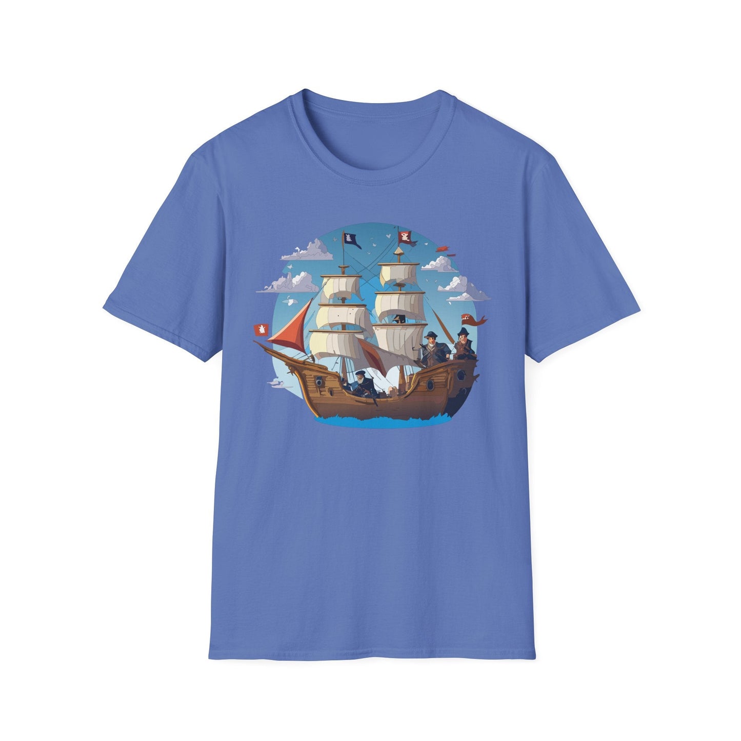 Ship T Shirts Frigate Vessel Tee Unisex Gildan Softstyle 64000 100 Percent Cotton