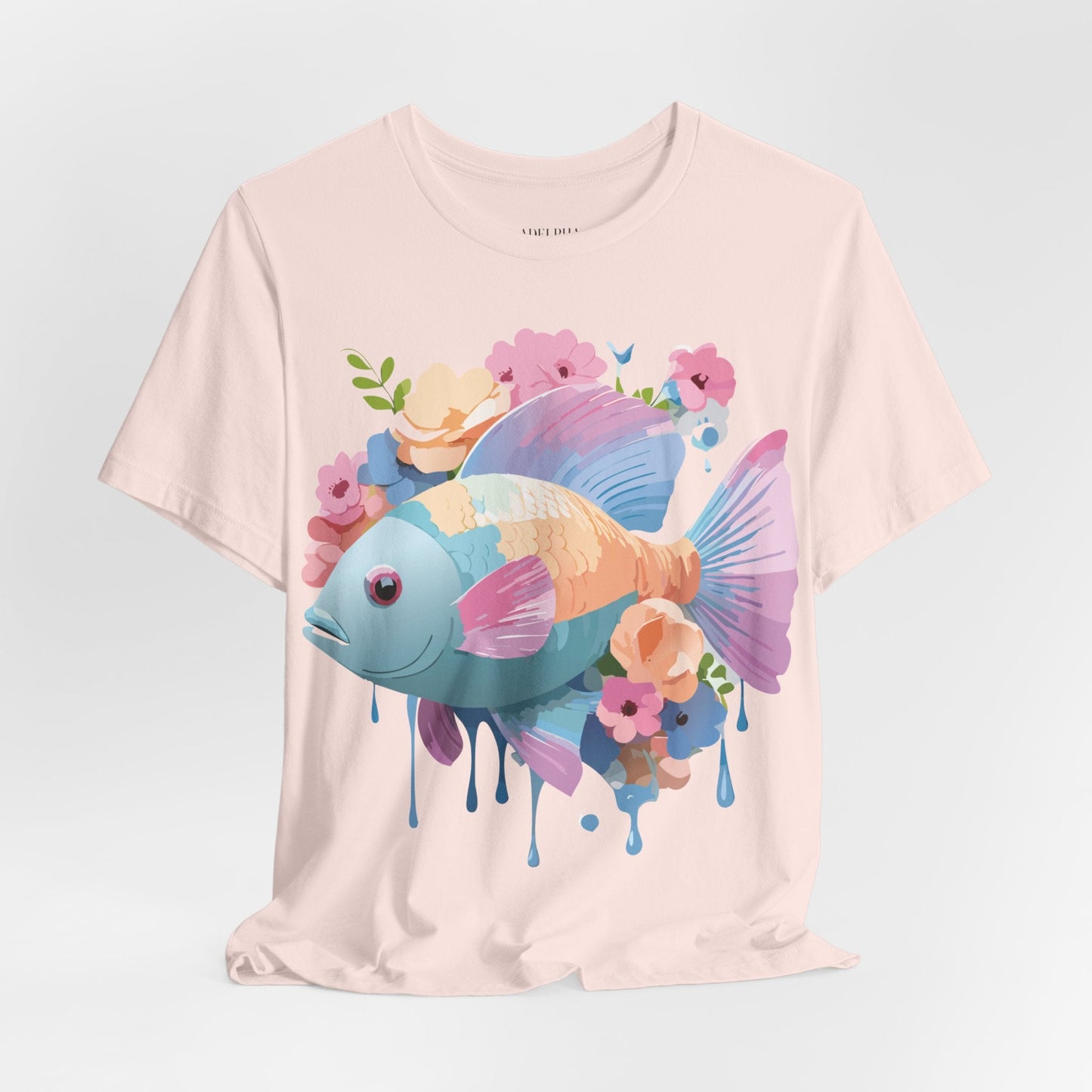 Fish Graphic Unisex 100 Cotton Vintage Artwork Tee 1
