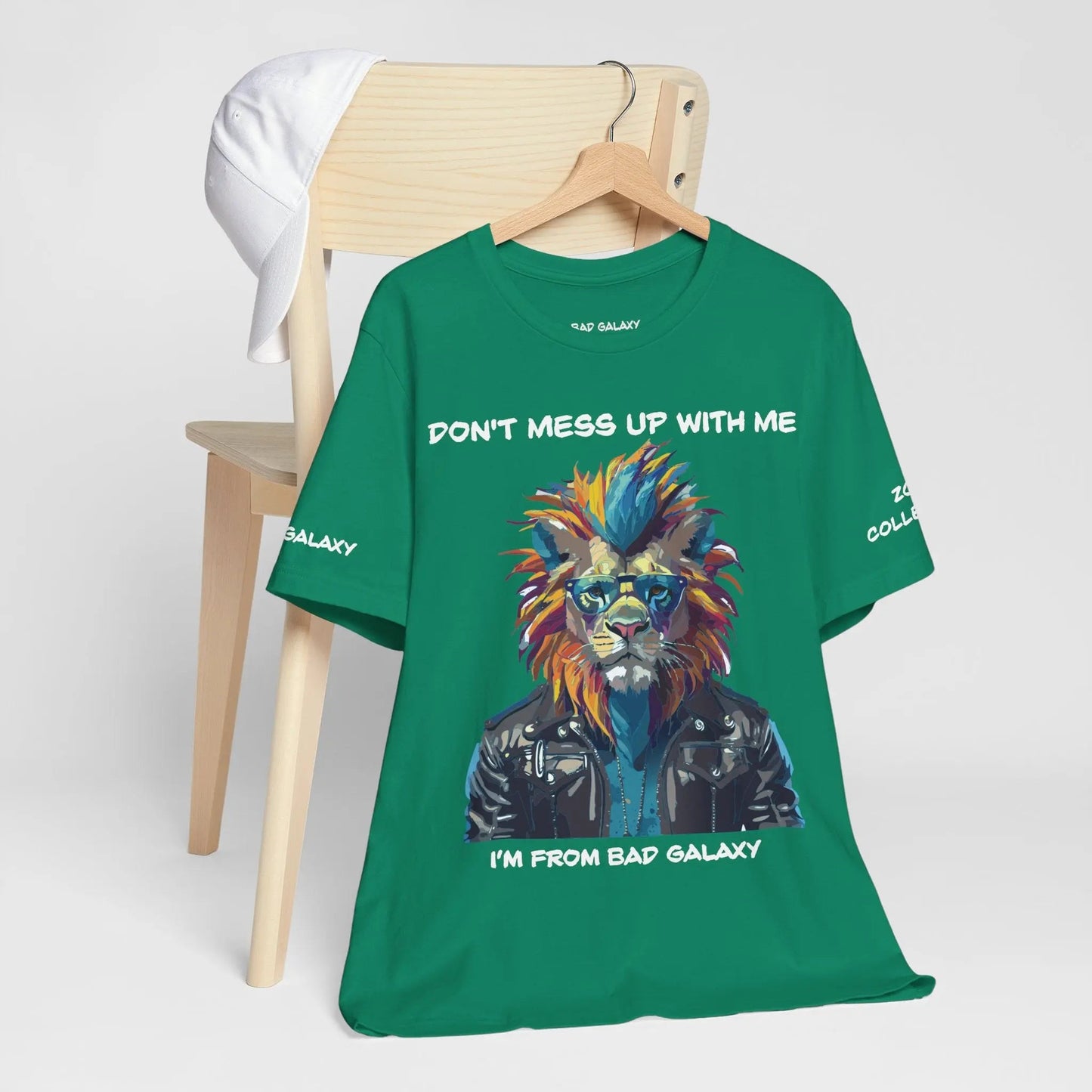 Bad Galaxy Animal T Shirt 100 Percent Cotton Eco Friendly Ink USA Printed Durable Stitching