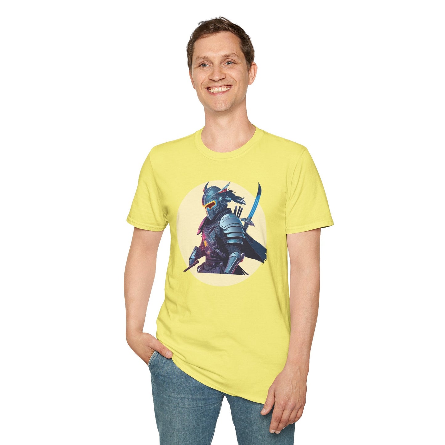 Samurai Shirt Unisex Softstyle Short Sleeve T Shirt Gildan 64000 Breathable Comfort Wear