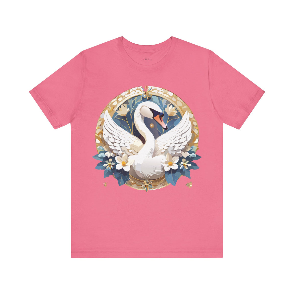 Medallion Graphic Unisex Cotton Bella+Canvas Tee with Art Design d45