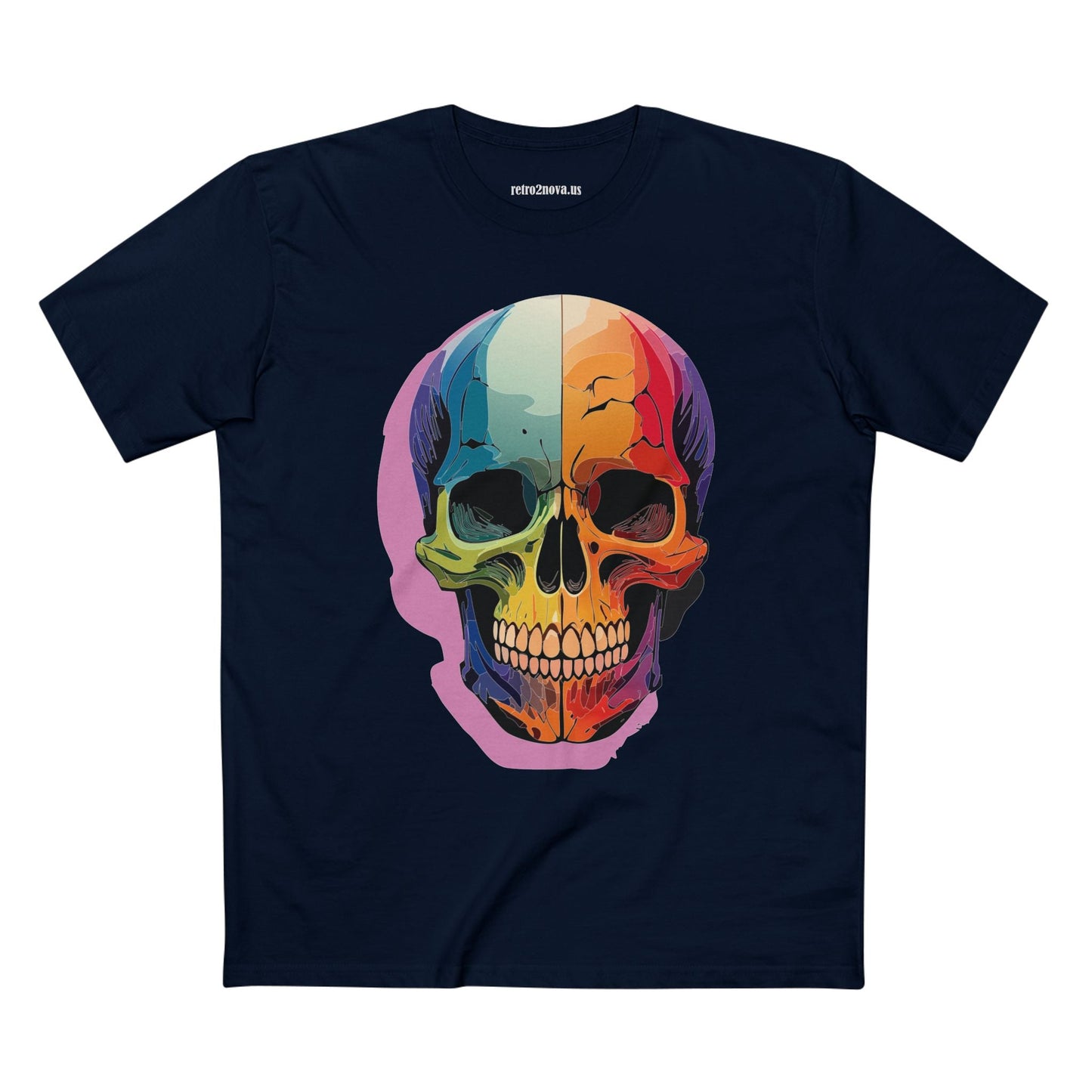 Skull Shirt Unisex Skeleton Tee Premium Cotton With Original Art Design Retro2Nova Collection