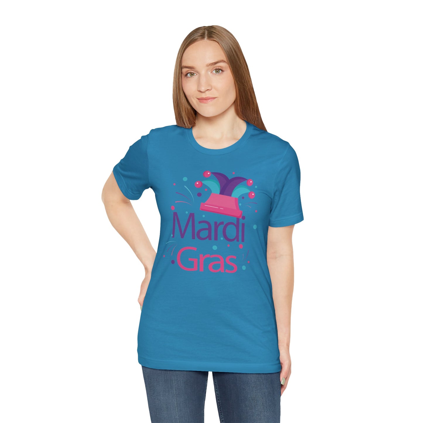 Tee-shirt en coton unisexe pour Mardi Gras