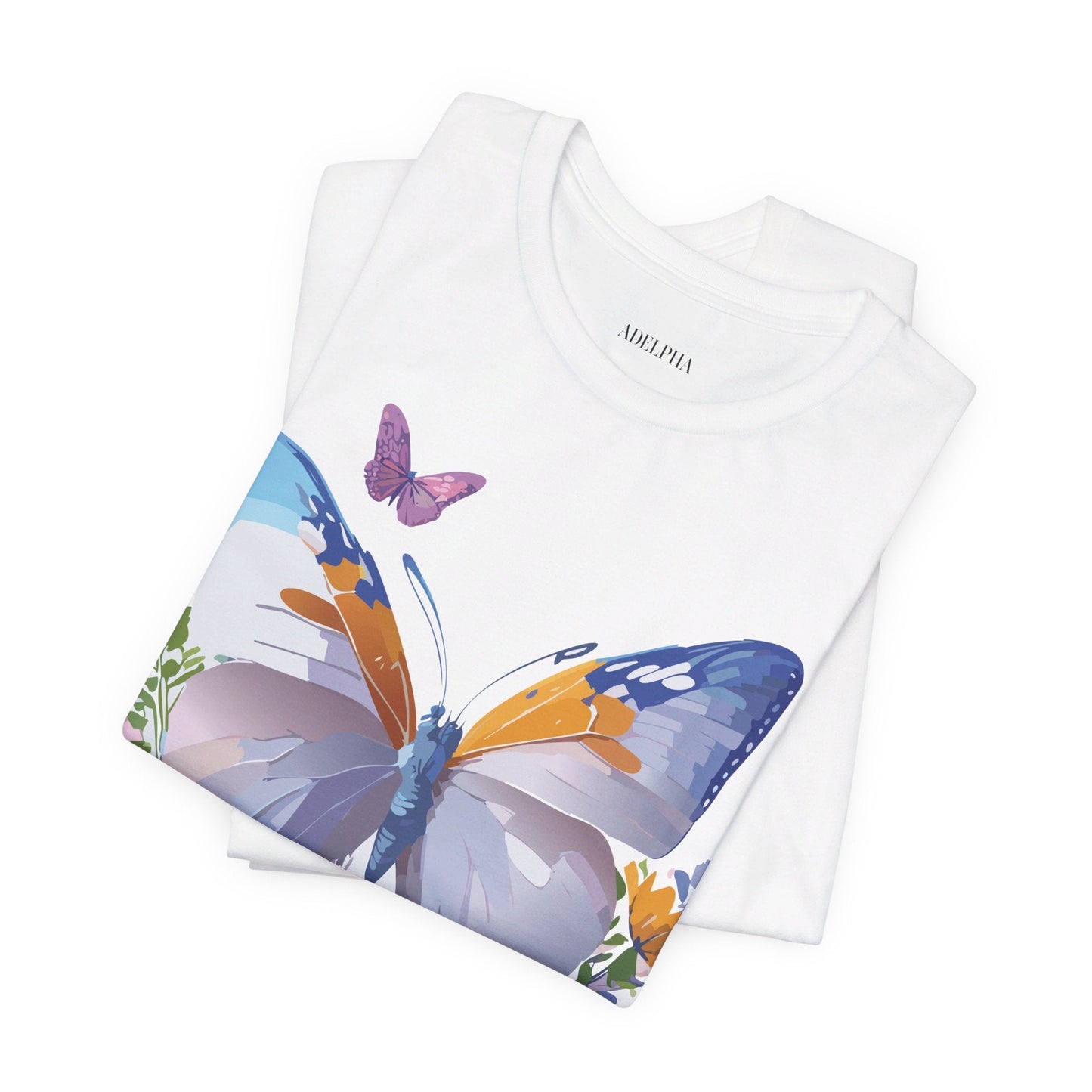 Butterfly Graphic Tee From Adelpha Vintage Artwork Unisex Short Sleeve Shirt