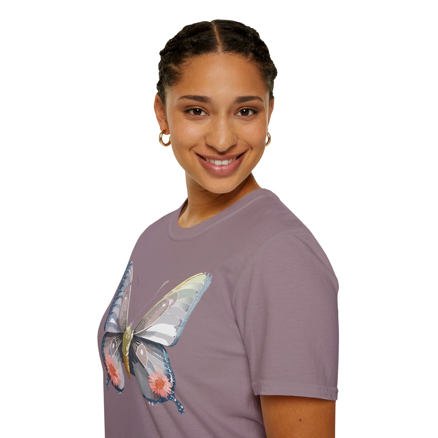 Butterfly Shirt Unisex T Shirt 100 Percent Ring Spun Cotton Softstyle Tee Monarch