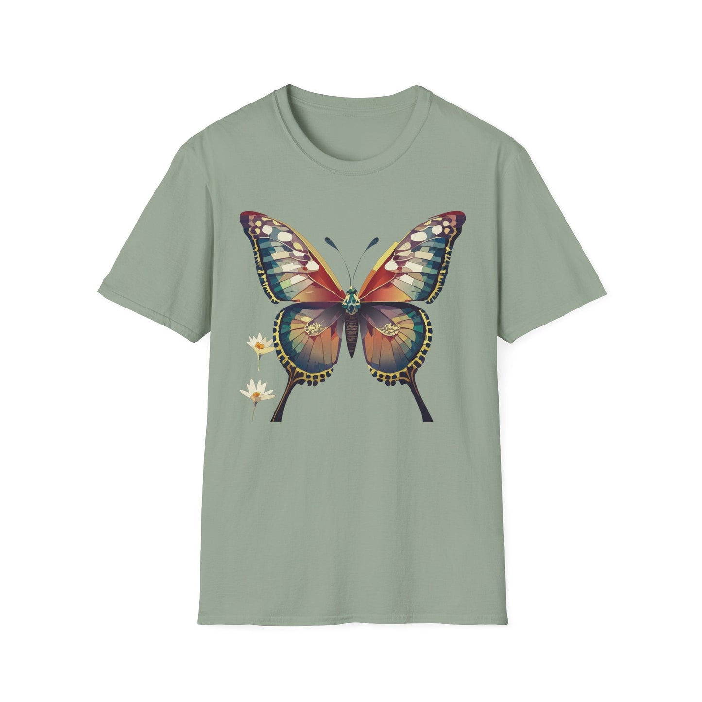 Unisex Butterfly Monarch Shirt Softstyle Tee Gildan 64000 Short Sleeve For Everyday Comfort