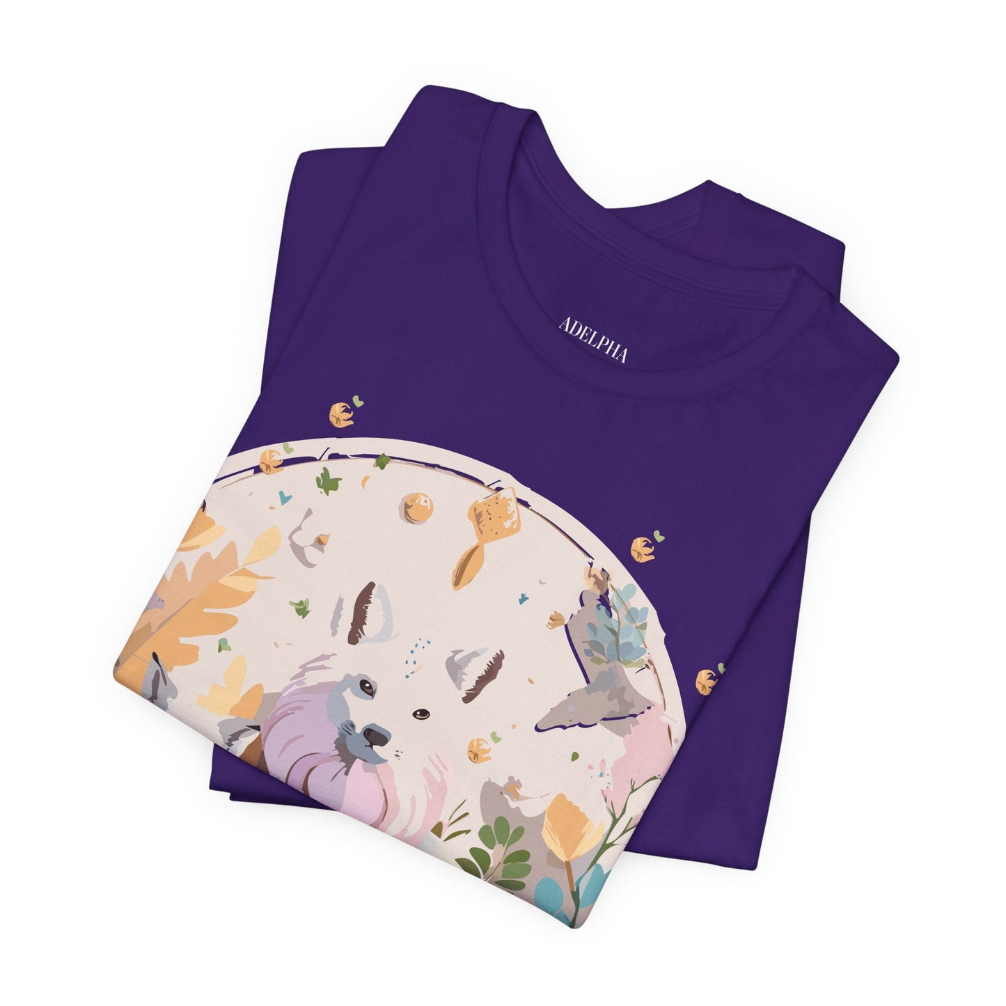 Adelpha Graphic Tee Unisex Short Sleeve Shirt With Vintage Art Design For Everyday Wear