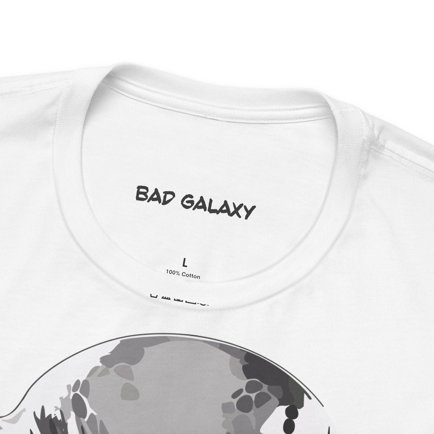 Alien Tee Shirt From Bad Galaxy Made To Order 100 Percent Cotton Eco Friendly Inks USA Designed