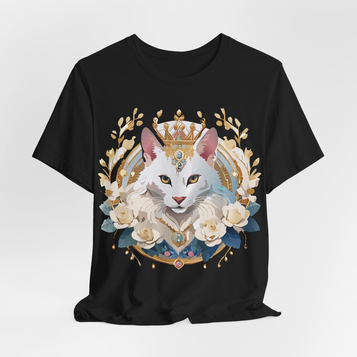 Medallion Graphic Unisex Cotton Bella+Canvas Tee with Floral Art Design m66