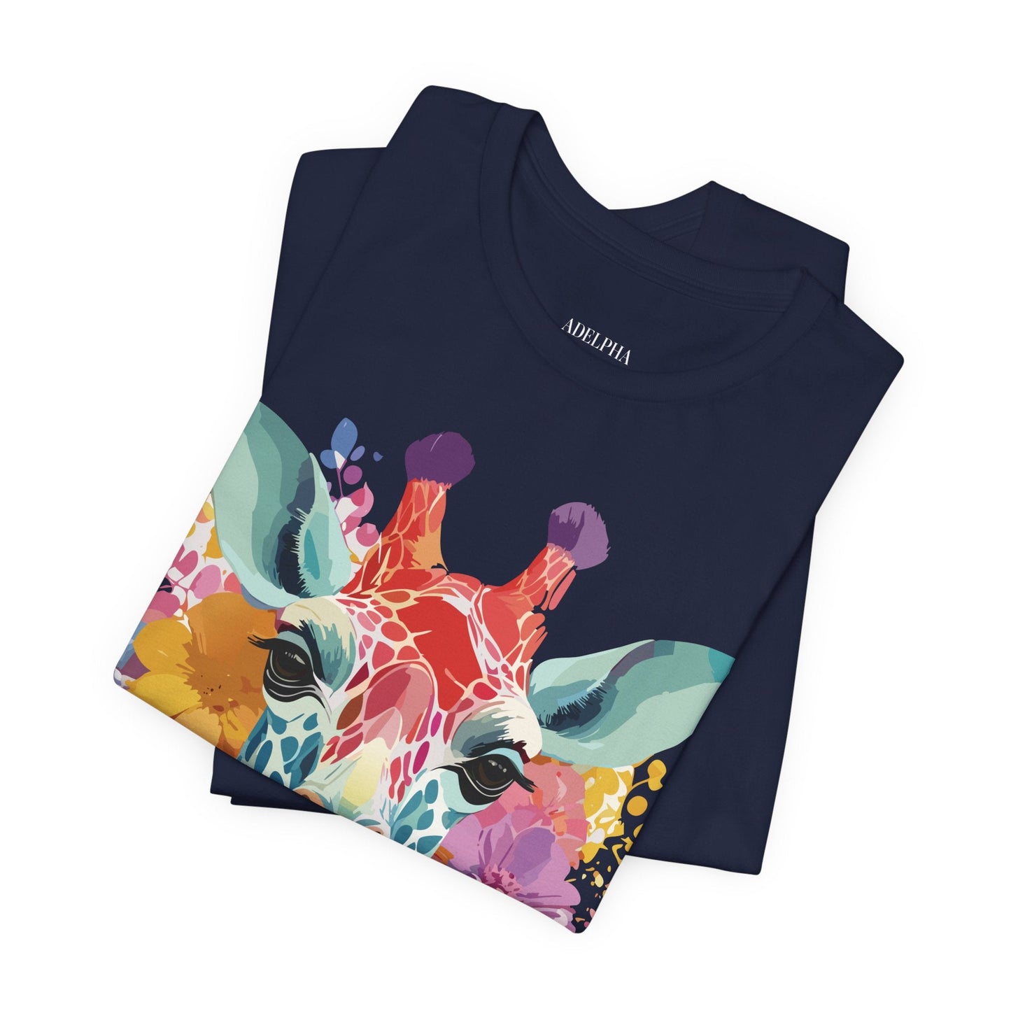 Adelpha Giraffe Graphic Tee Unisex Jersey Short Sleeve Vintage Inspired Art Design