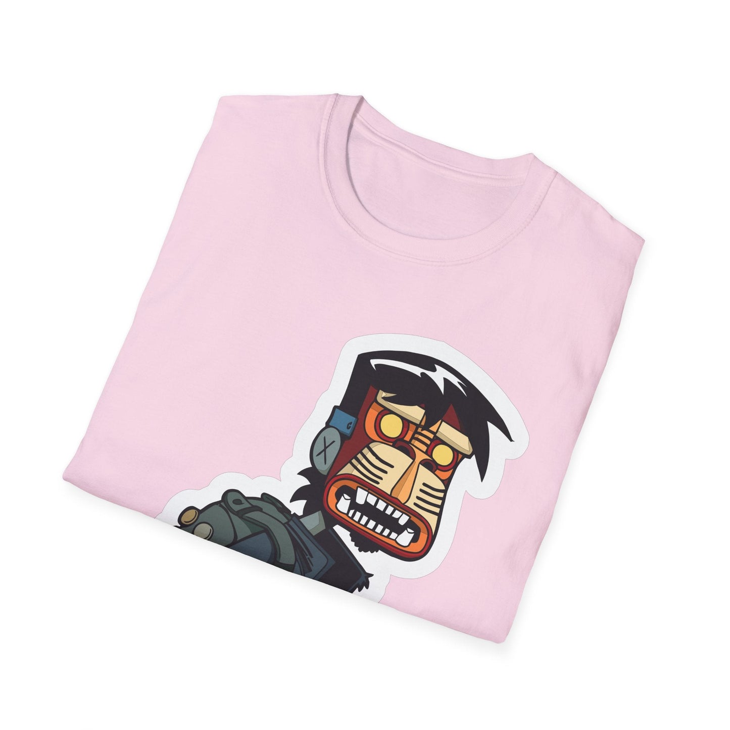 Cartoon T Shirt Animation T Shirt Funny Tee Shirt Unisex Short Sleeve Softstyle Cotton Tee 64000