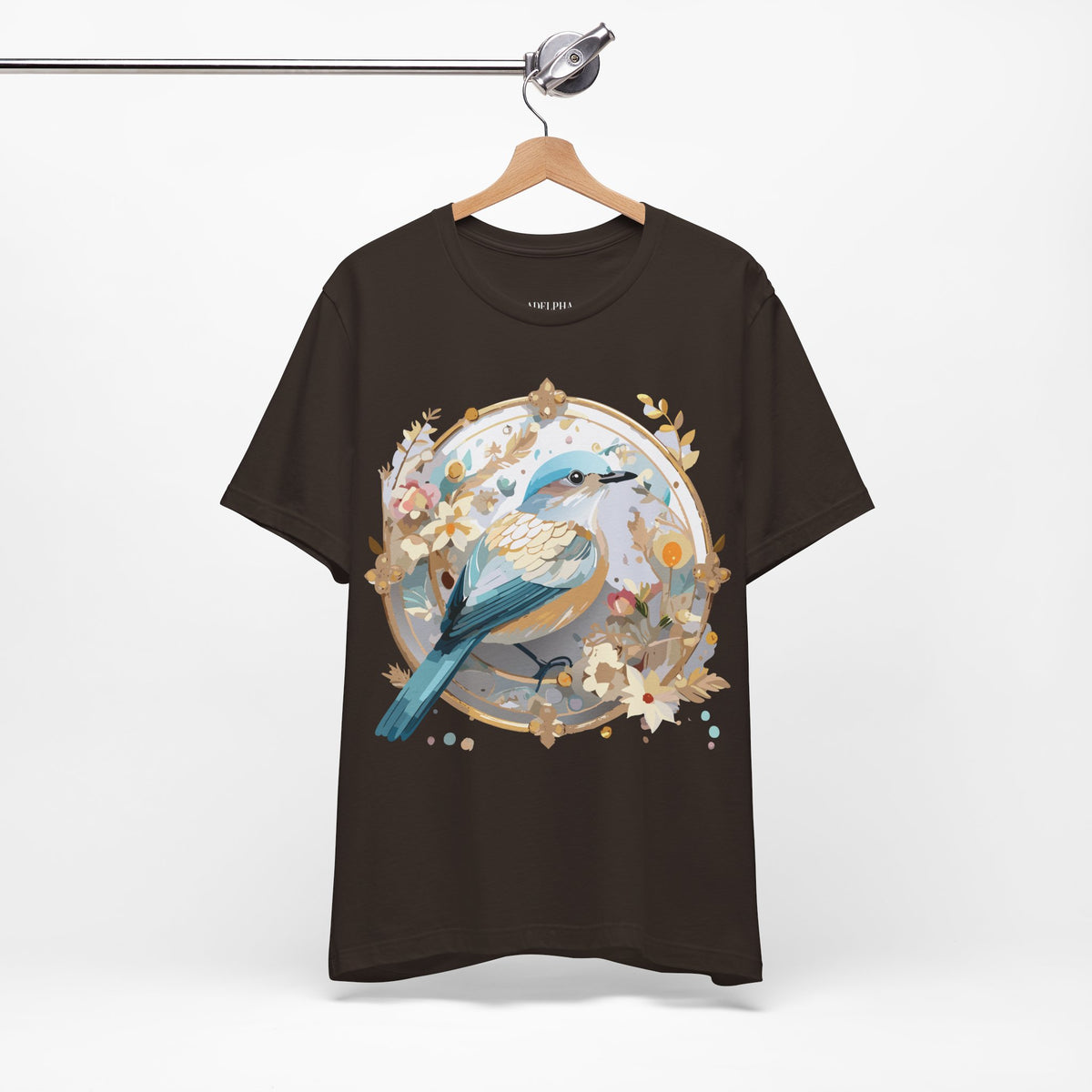 Medallion Graphic Unisex Cotton Bella+Canvas Tee with Floral Art Design m75