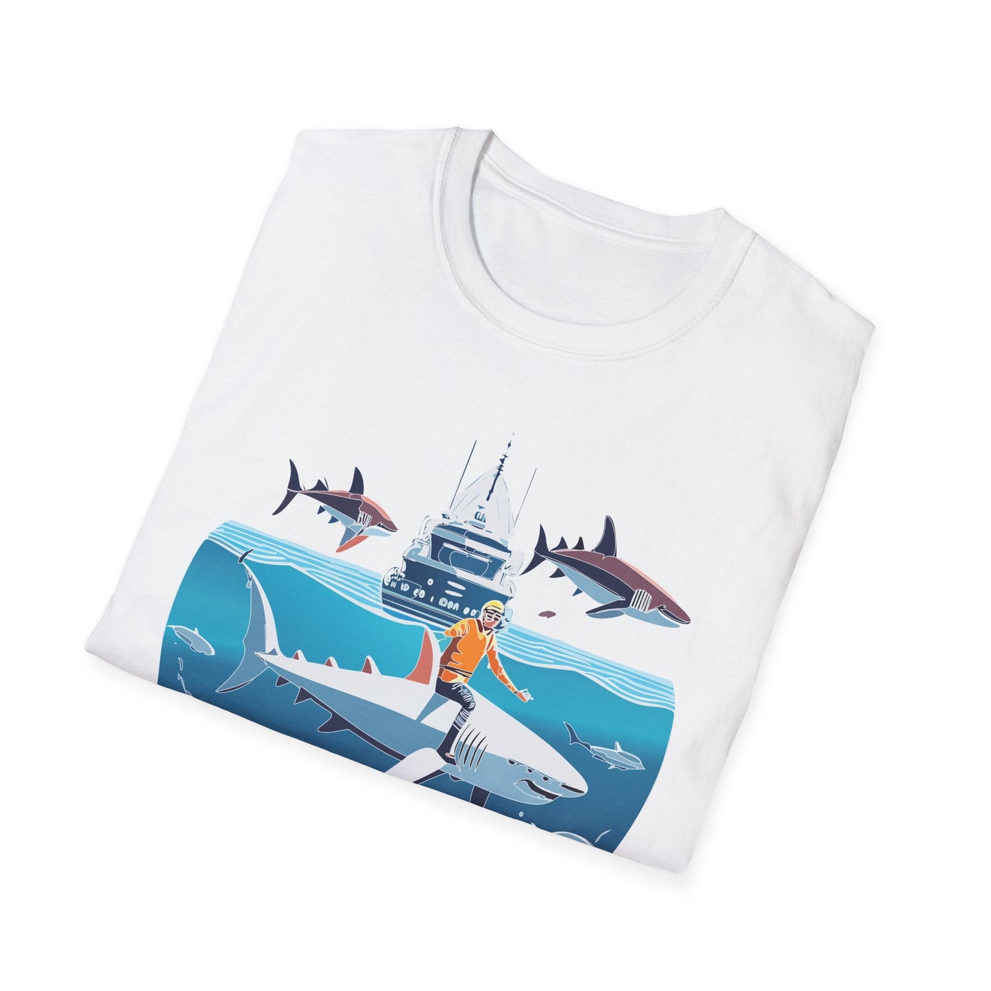 Ocean Tee Shirt Unisex Softstyle Gildan 64000 Cotton T Shirt Lightweight Casual Tee