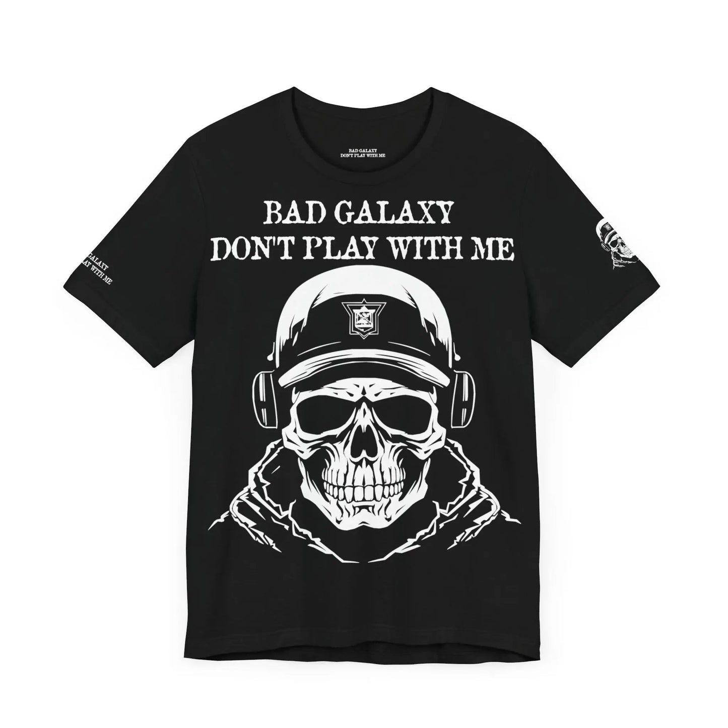 Bad Galaxy Skull T Shirt Made To Order 100 Percent Cotton Eco Friendly Inks USA Designed
