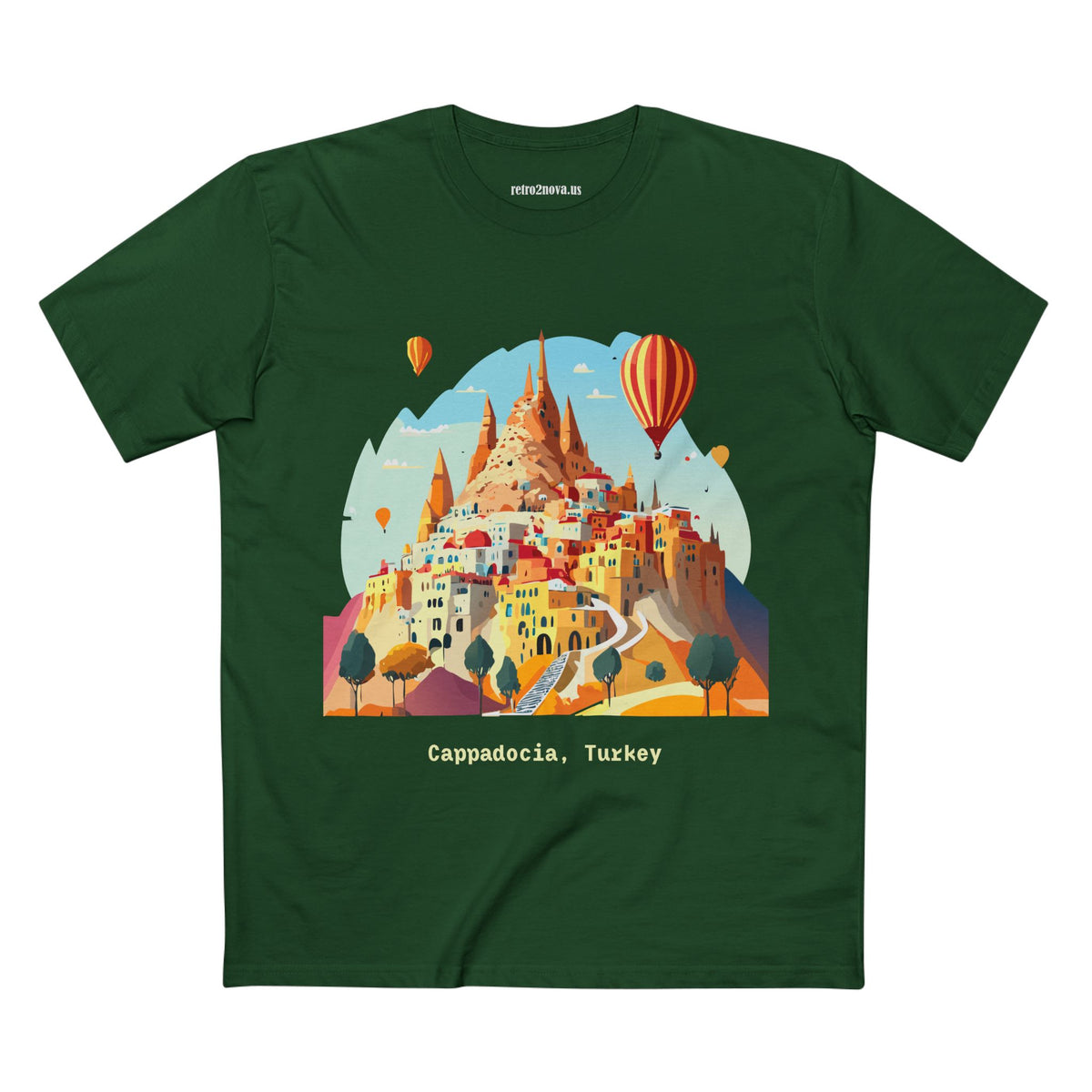 Cappadocia Hot Air Balloons Tee | Turkey Travel Illustration