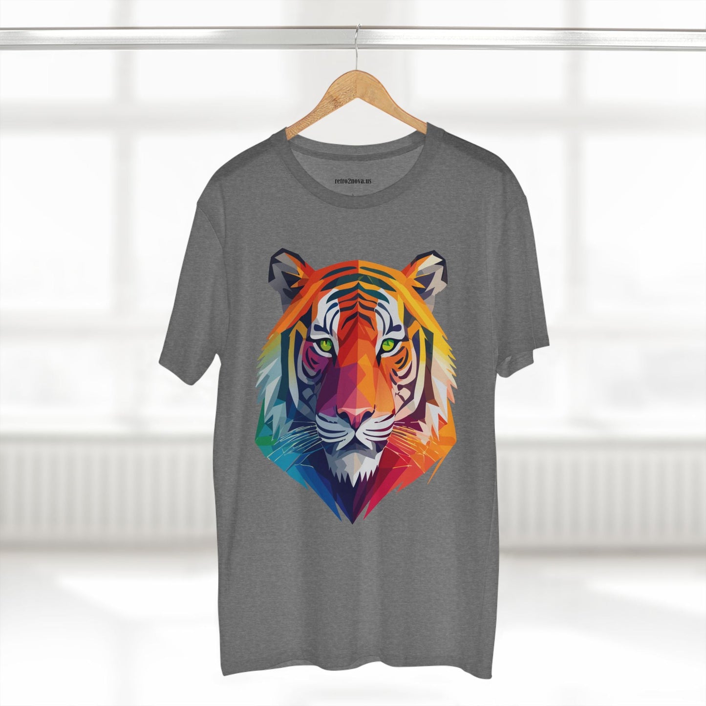 Tiger Shirt Unisex Premium Cotton Staple Tee With Original Art Design From Retro2Nova Collection For Everyday Wear