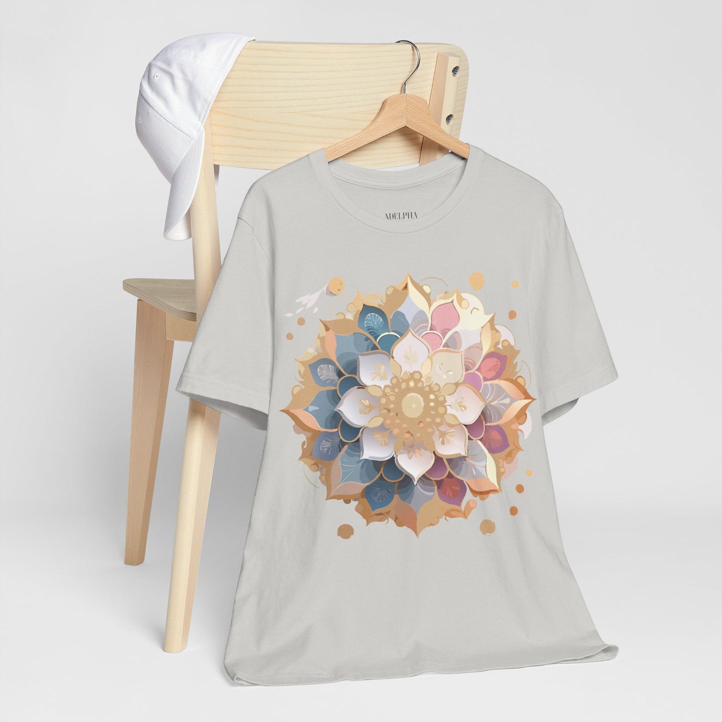 Mandala Graphic Tee For Men And Women By Adelpha Unisex Short Sleeve Art Design Shirt