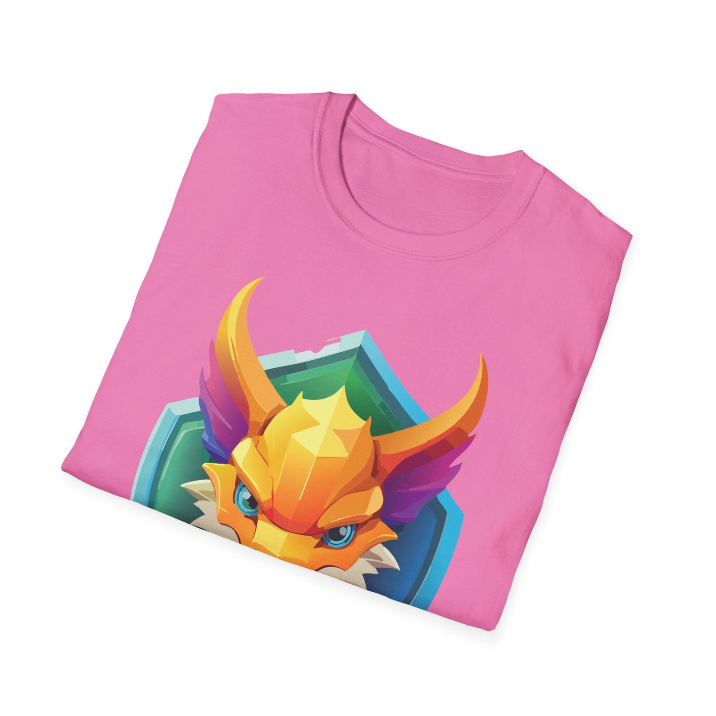 Dragon Graphic Unisex Cotton Softstyle Art Design Tee With Animals 11