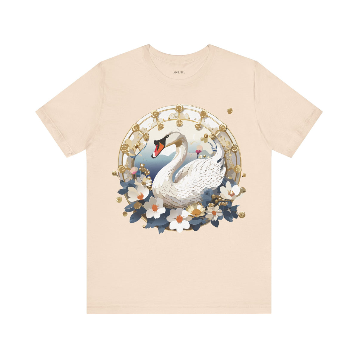 Medallion Graphic Unisex Cotton Bella+Canvas Tee with Art Design d51
