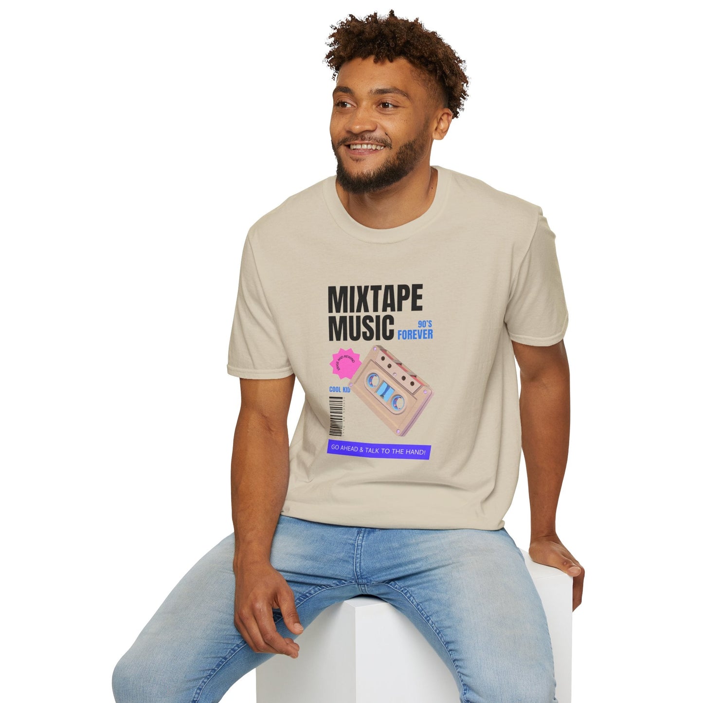 Mixtape Music Vintage Cassette T-Shirt Unisex Cotton Retro Audio Graphic Tee