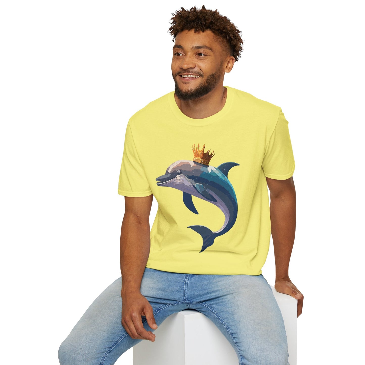 Dolphin Shirts Unisex Gildan Softstyle 64000 100 Percent Cotton Tee For Animal Lovers