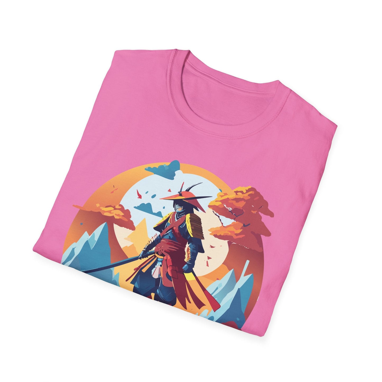 Samurai Shirt Unisex Tee Gildan Softstyle 64000 100 Percent Ring Spun Cotton Lightweight