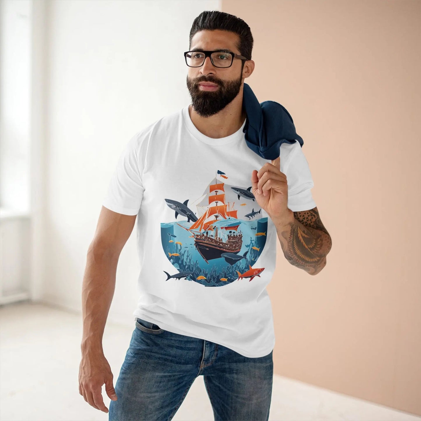 Ocean Coast Graphic Unisex 100 Cotton Staple Tee 23